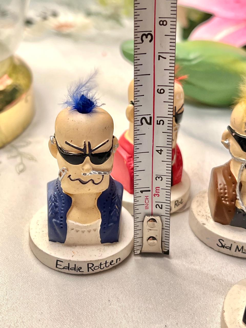 4-Piece Punk Character Miniature Figurine Set 2.5 in