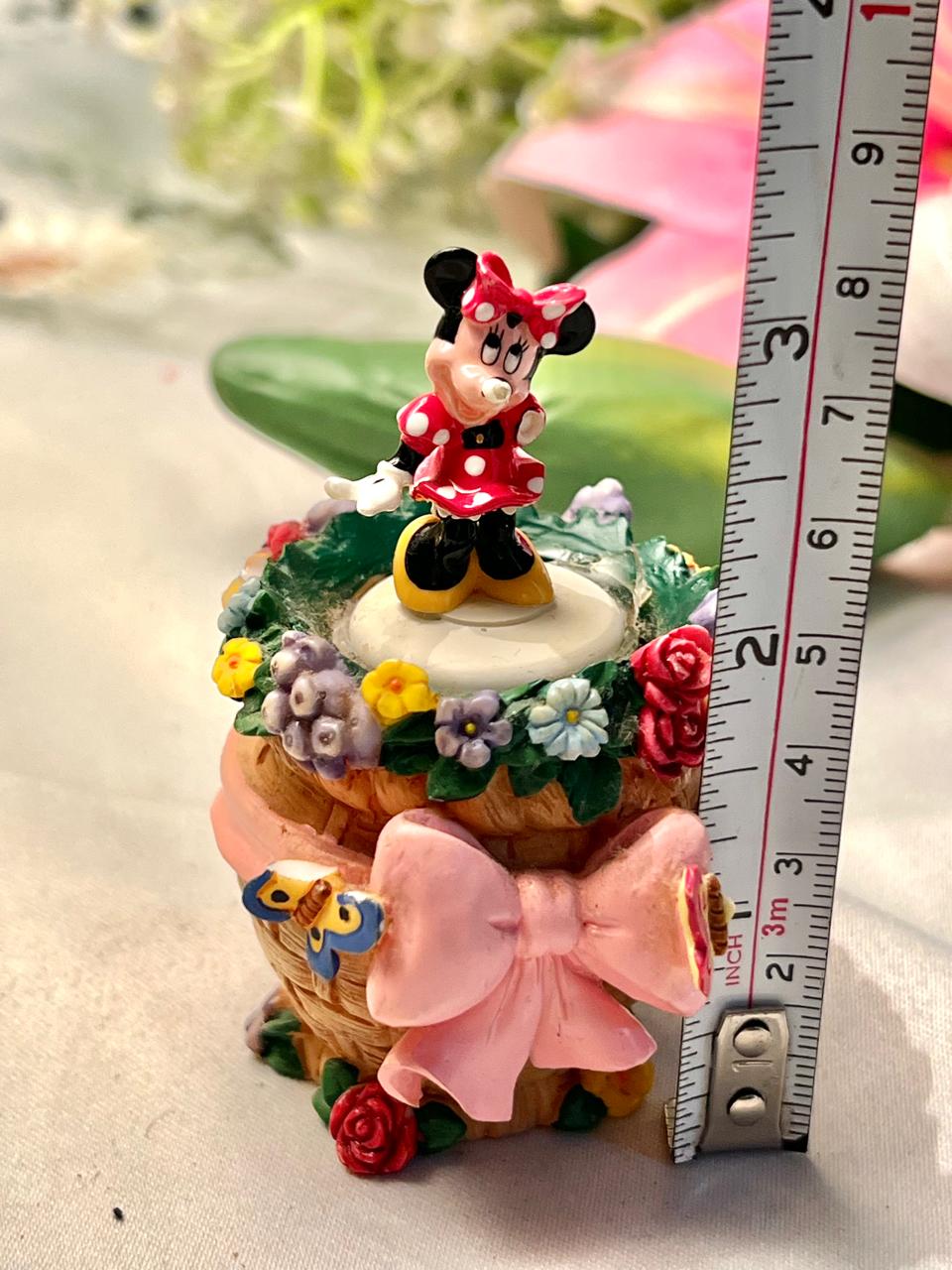 Polka Dot Mouse Floral Miniature Decor – Approx. 3.5 Inch