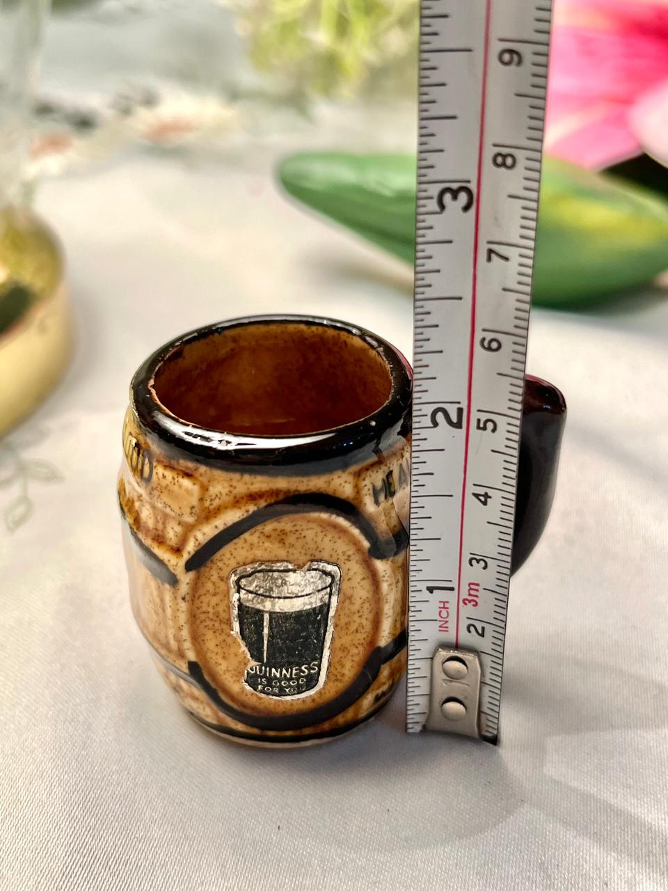 Guinness Miniature Ceramic Mug Brown 6cm