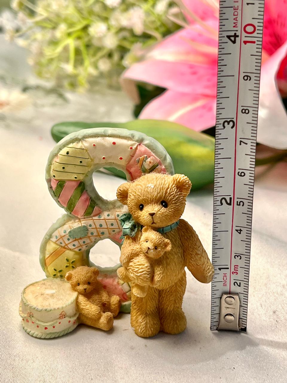 Teddy Bear Family Number 8 Decorative Figurine 3 in