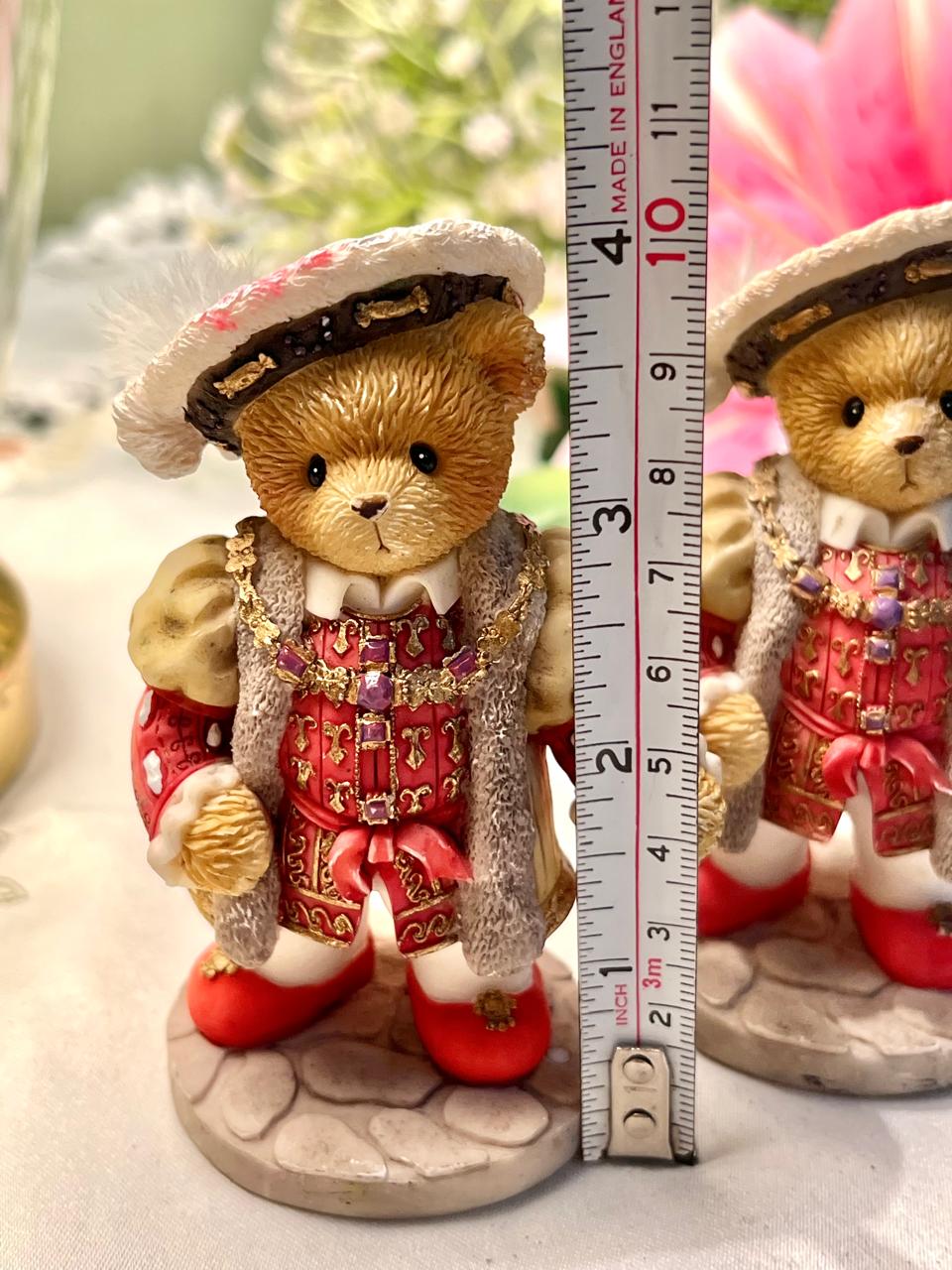 Cherished Teddies King Henry 2-Piece Figurine Set 4 in