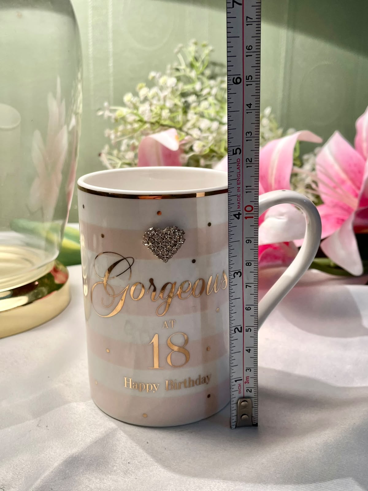 Mad Dots Gorgeous at 18 Fine China Birthday Mug 4 in