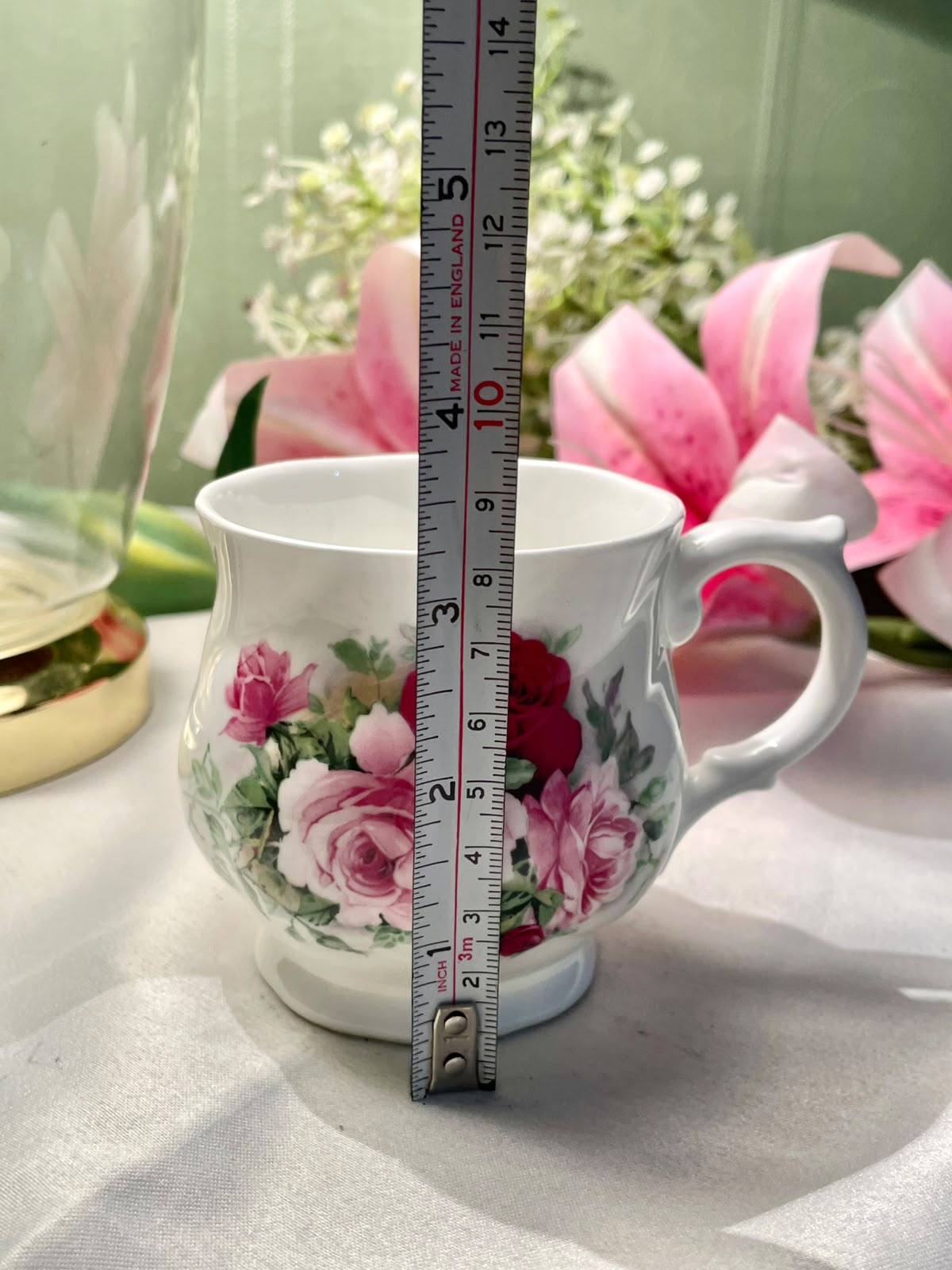 Superior Ceramics Rose Fine Bone China Mug 3.5 in
