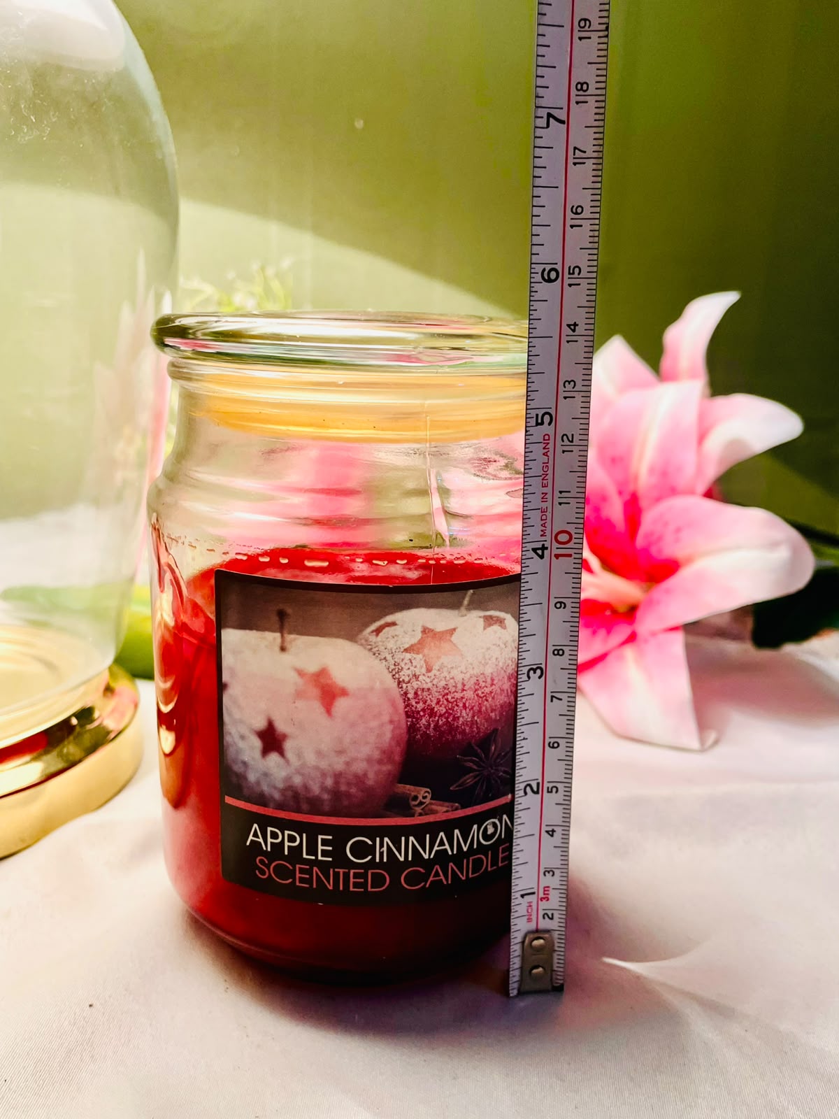 Old Williamsburg Apple Cinnamon Scented Candle – 18 oz