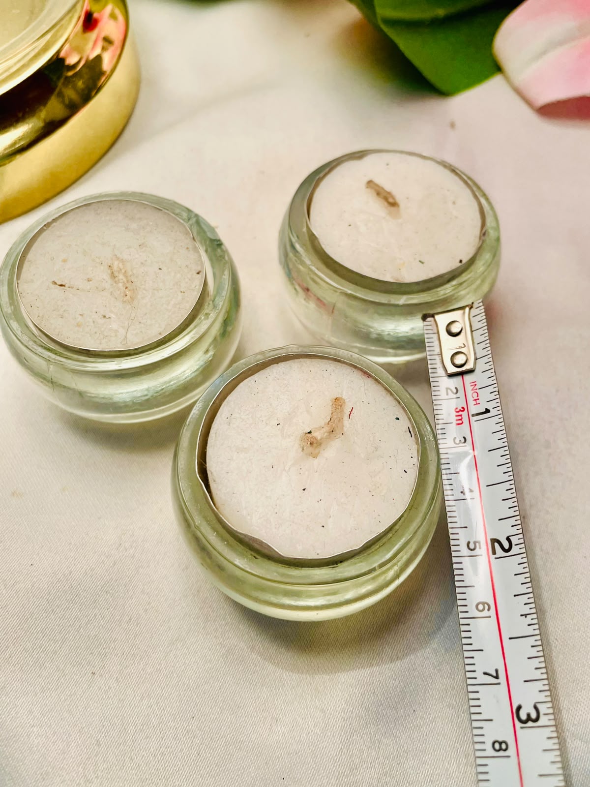 Clear Crystal Tealight Holders – 3 Piece Set