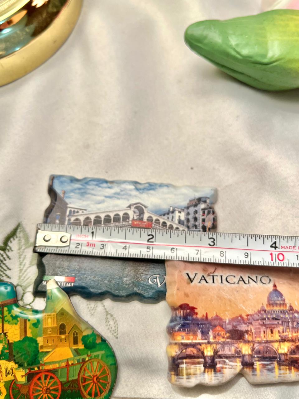 Vintage Travel Souvenir Magnets – Set of 4