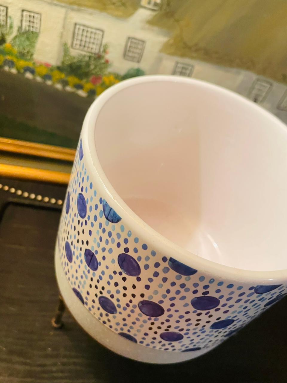 Blue White Planter, Ceramic, Planters, Flower Pots