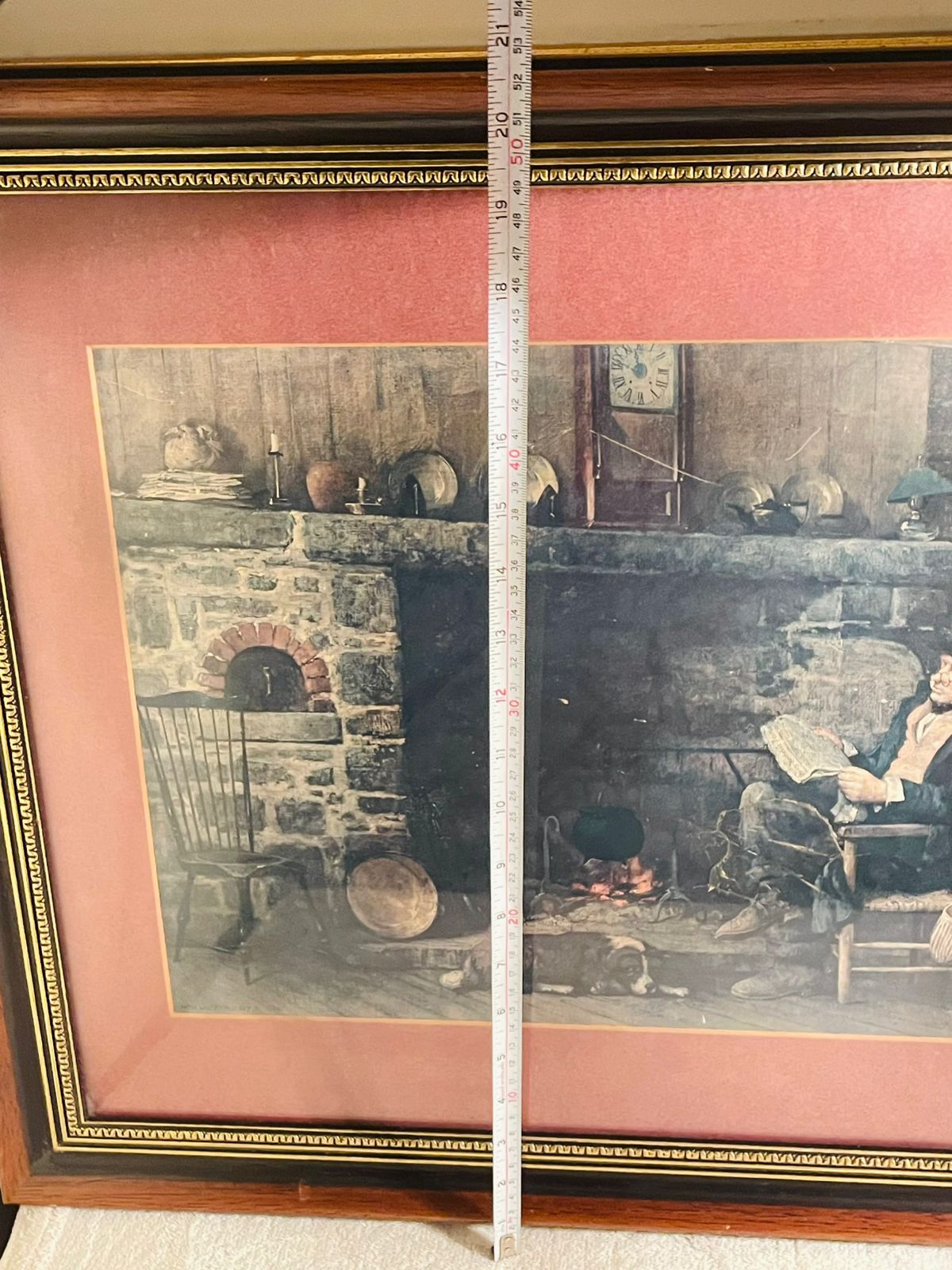 Vintage William Lippincott “Solid Comfort” Framed Painting – Classic Collectible Wall Art