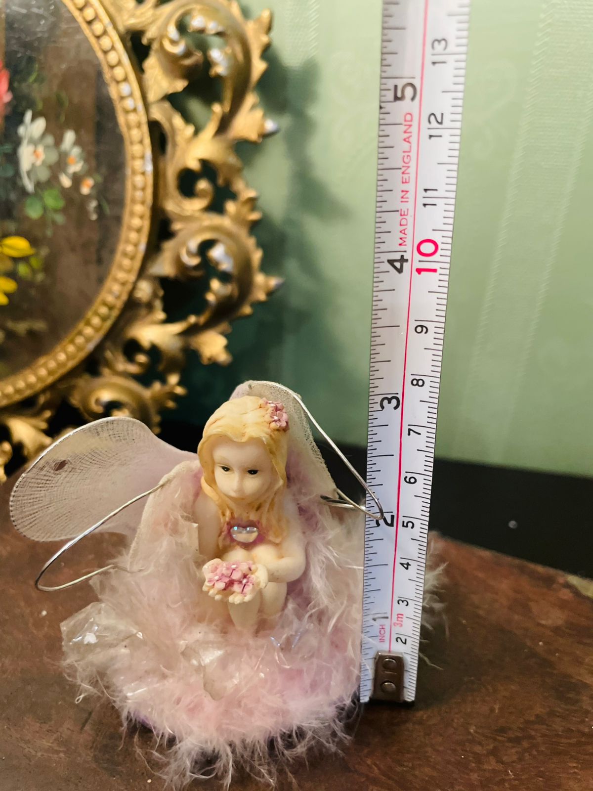 Vintage Fairy Figurine 3 Inch Pink Angel Collectible