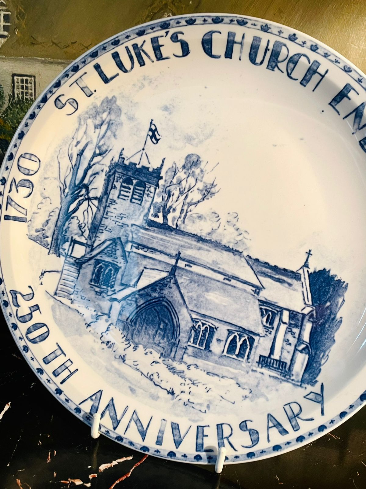 St. Luke’s Church Endon 250th Anniversary Decorative Plate – England (1730–1980)