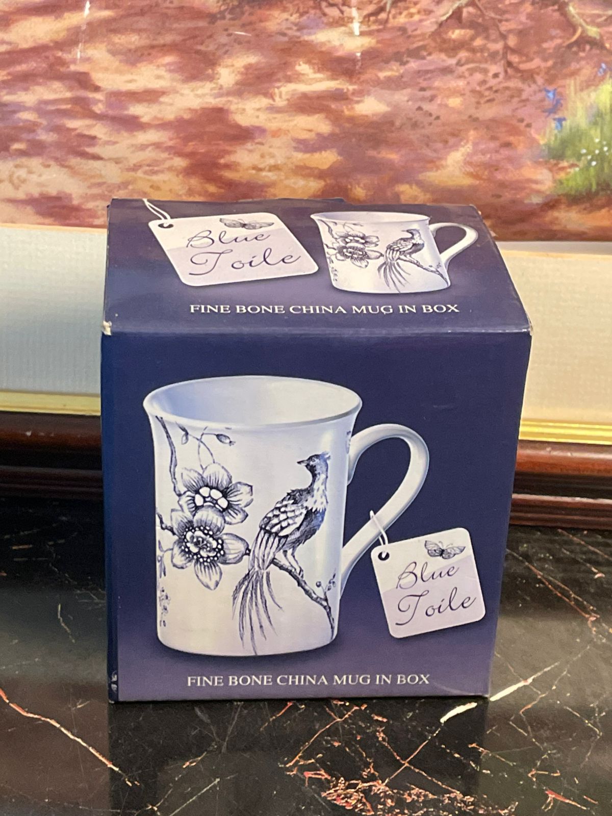 rare thrift finds, vintage collection England France, European vintage drop, Creative Tops mug, Blue Toile fine bone china, English tea mug, heritage European treasures, collectible English mug, bone china coffee cup, curated vintage collection, timeless vintage decor, blue and white porcelain style