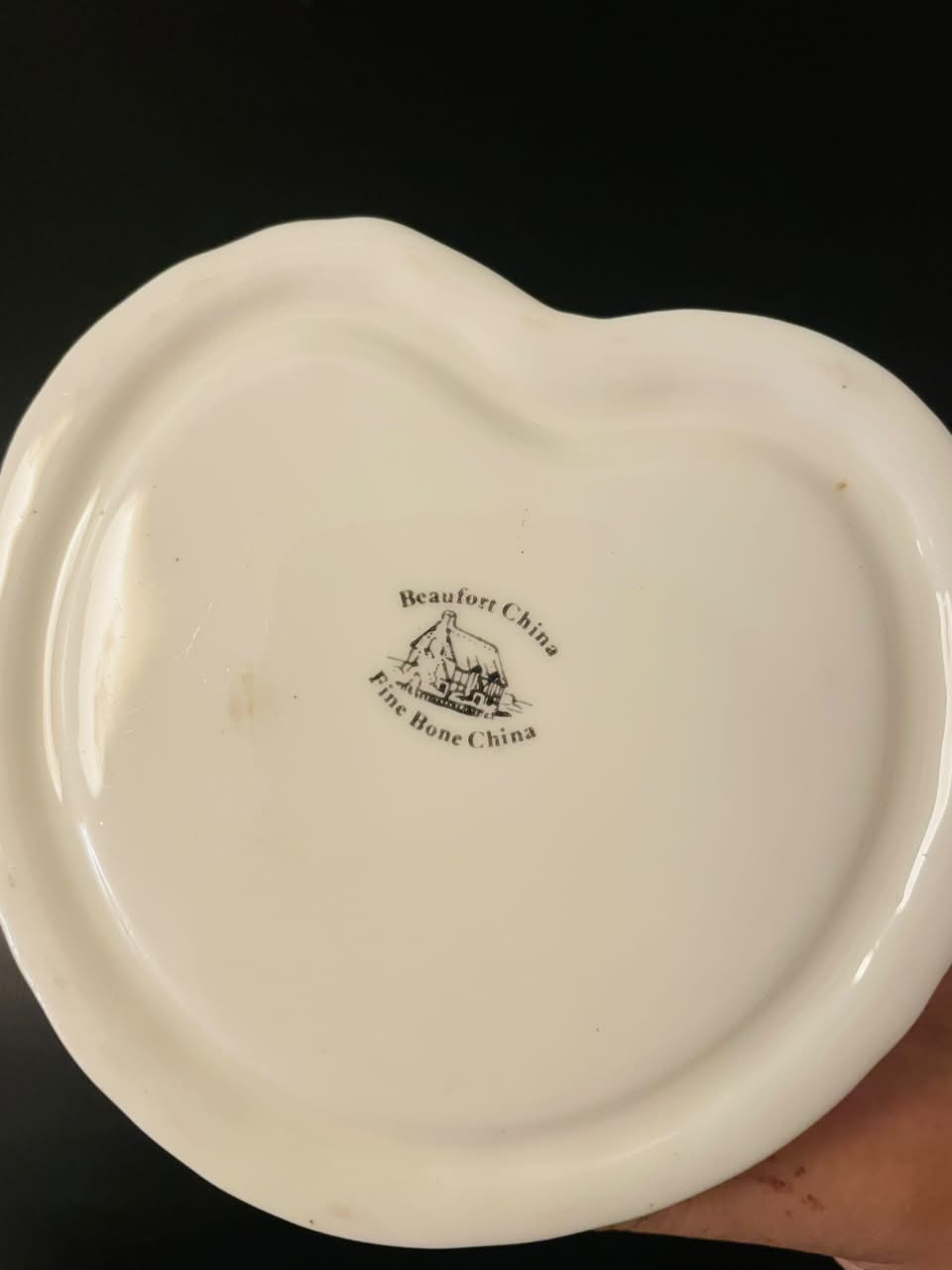 Beaufort Fine Bone China Heart Shaped Trinket Box Floral