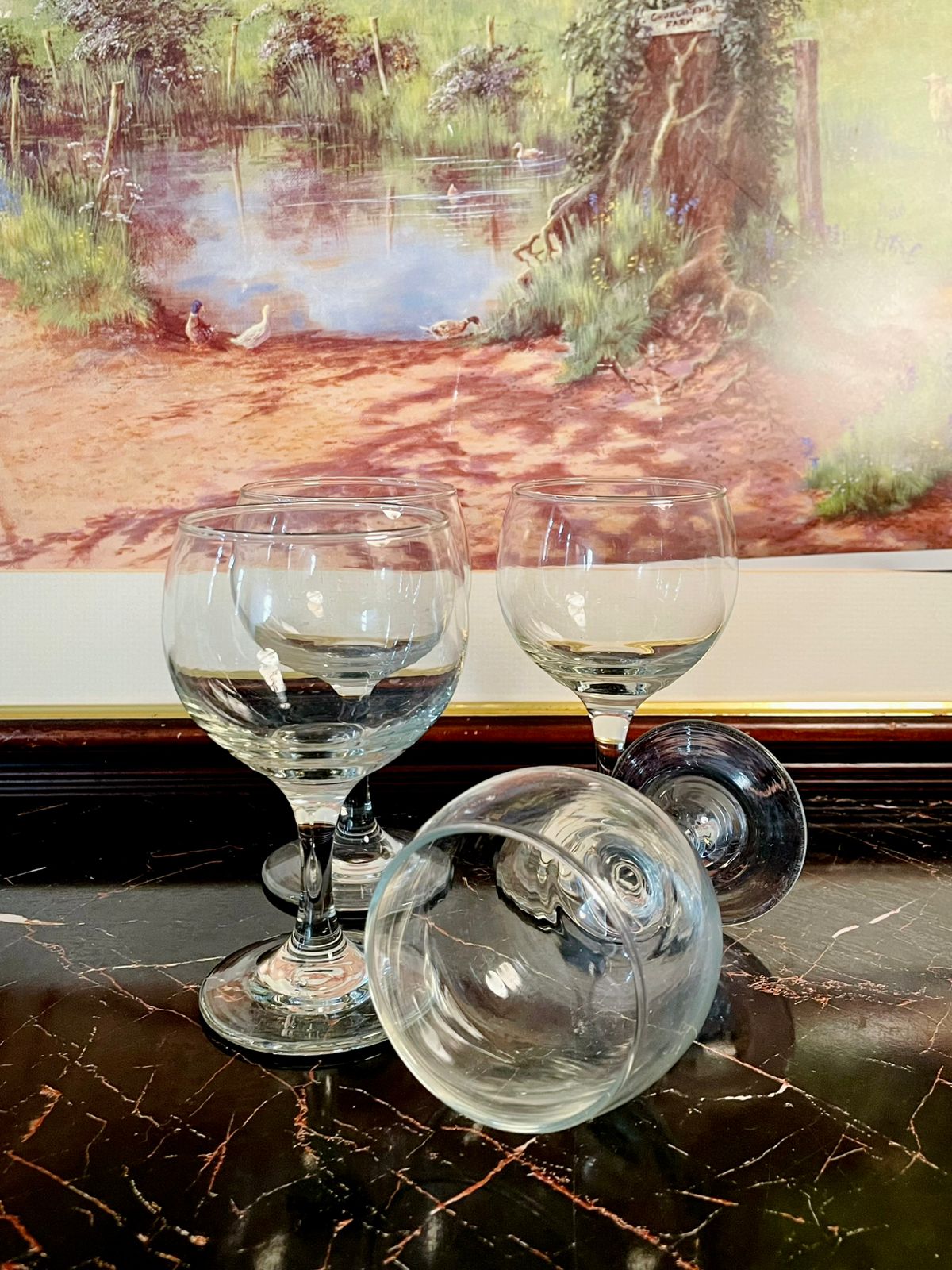 Set of 4 Elegant Clear Glasses – Premium Glassware for Parties & Dining