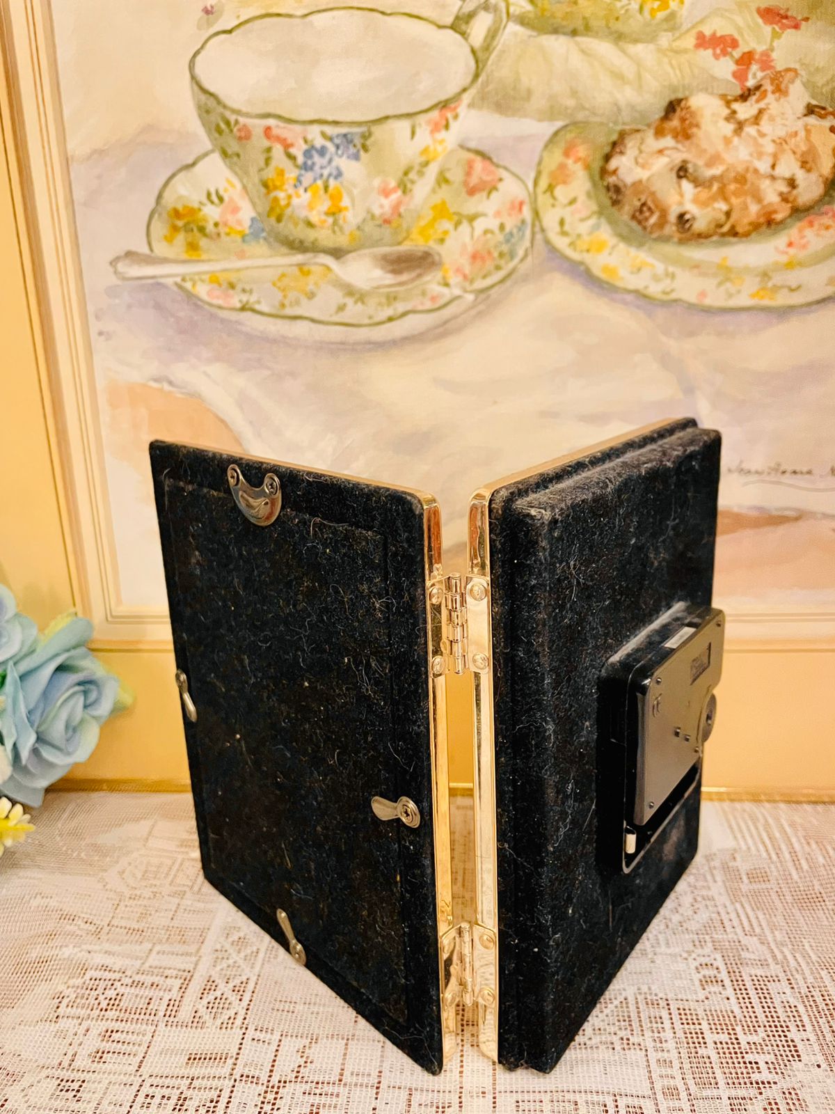 Vintage Sliver Clock with Photo Frame – Juliana Quartz