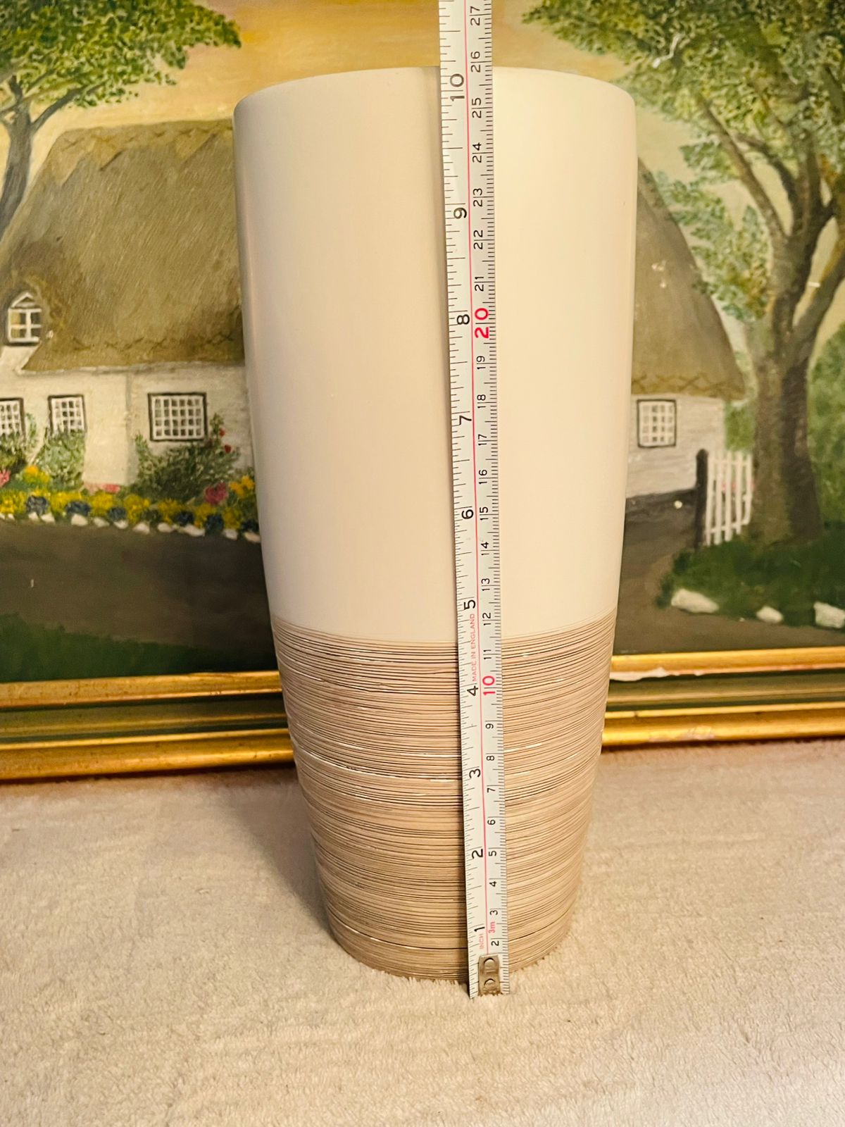 ALMA Tall White Floor Vase – Large Wedding & Home Décor Vase