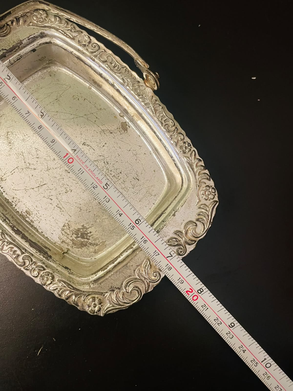 Vintage Silver Plated Handled Serving Tray