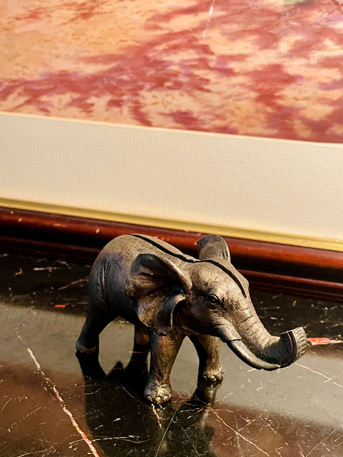 Vintage Brass Elephant Figurine – England