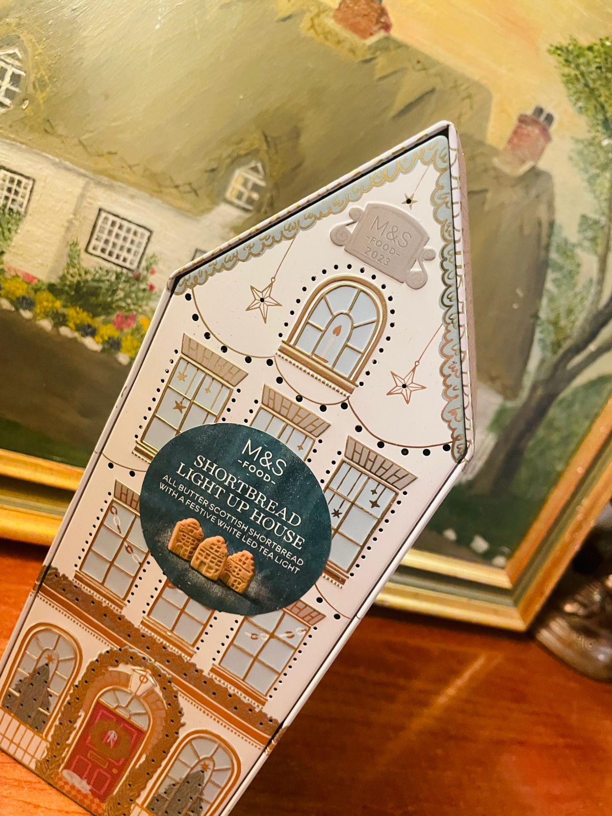M&S Marks & Spencer Light Tin Biscuits Jar | Container