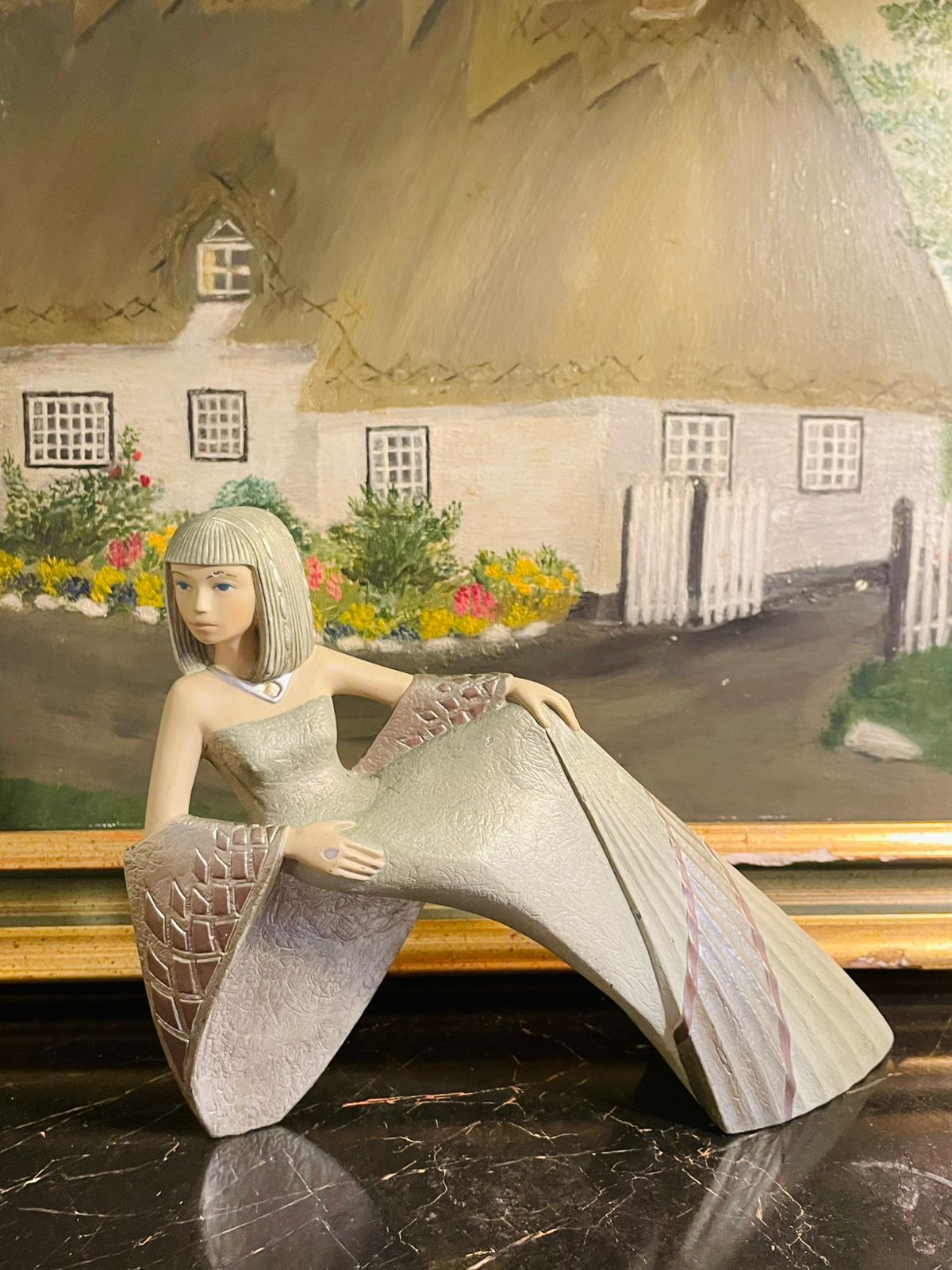 Beautiful Art Deco Ivory Princess Figurine ,made in england