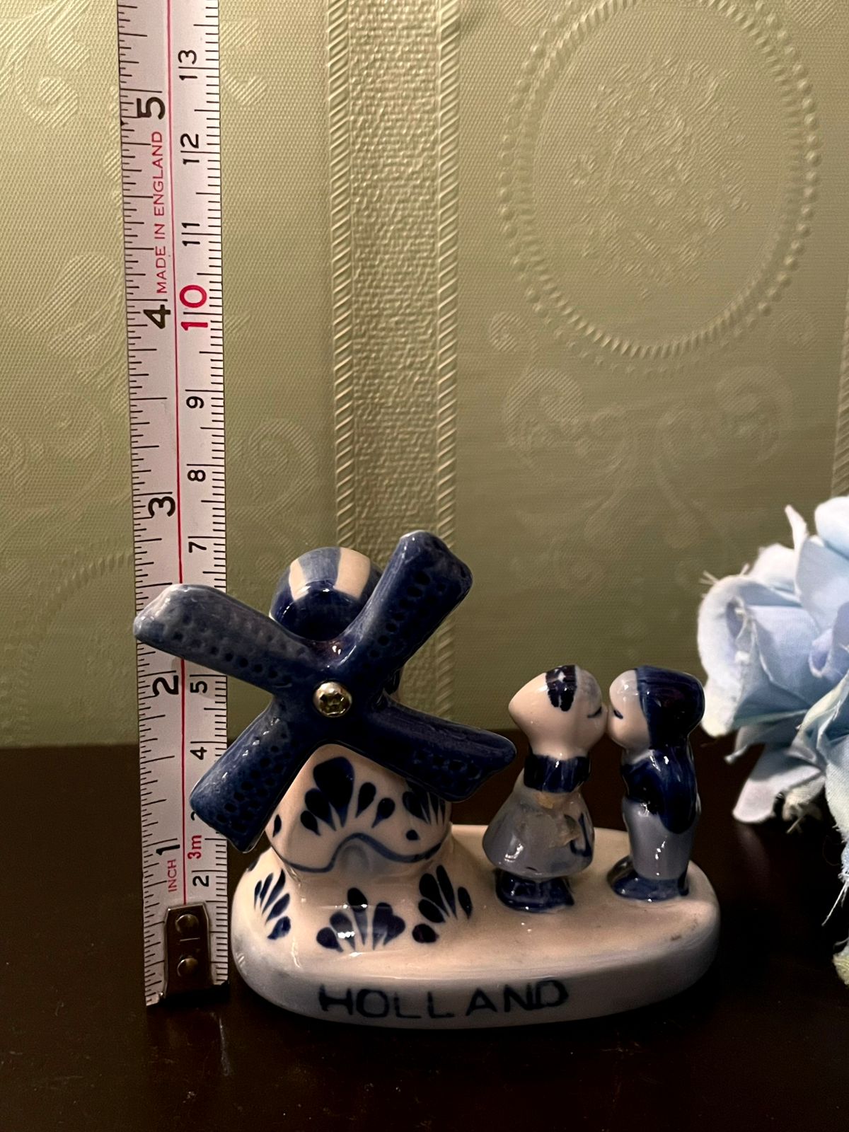 Mini Delft Blue Holland Windmill Figurine 3 Inch