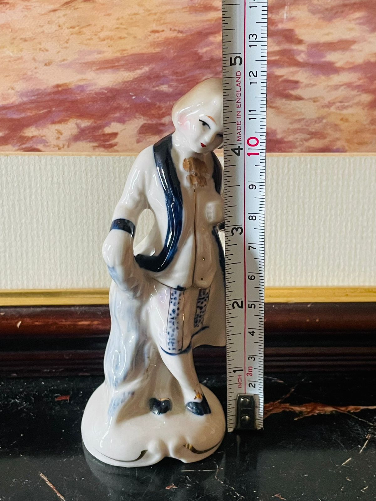 Vintage Porcelain Figurine – Victorian Bisque Style Gentleman (England)