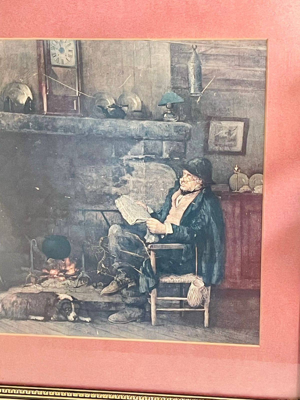 Vintage William Lippincott “Solid Comfort” Framed Painting – Classic Collectible Wall Art