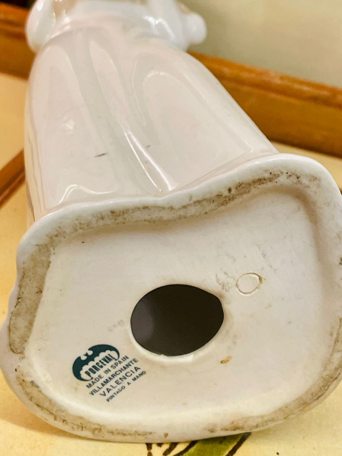 Porcelana Valencia Spain Figurine – 10.5” Girl with Lamb Porcelain