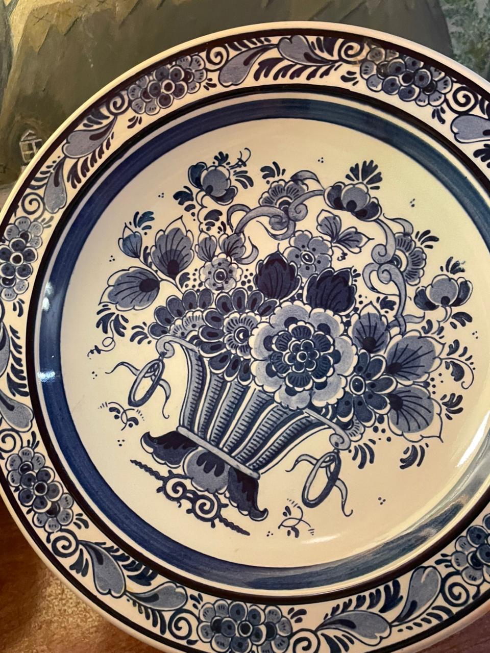 Vintage Dutch ROYAL GOEDEWAAGEN Wall Plate | Blue & White Delft Style | England