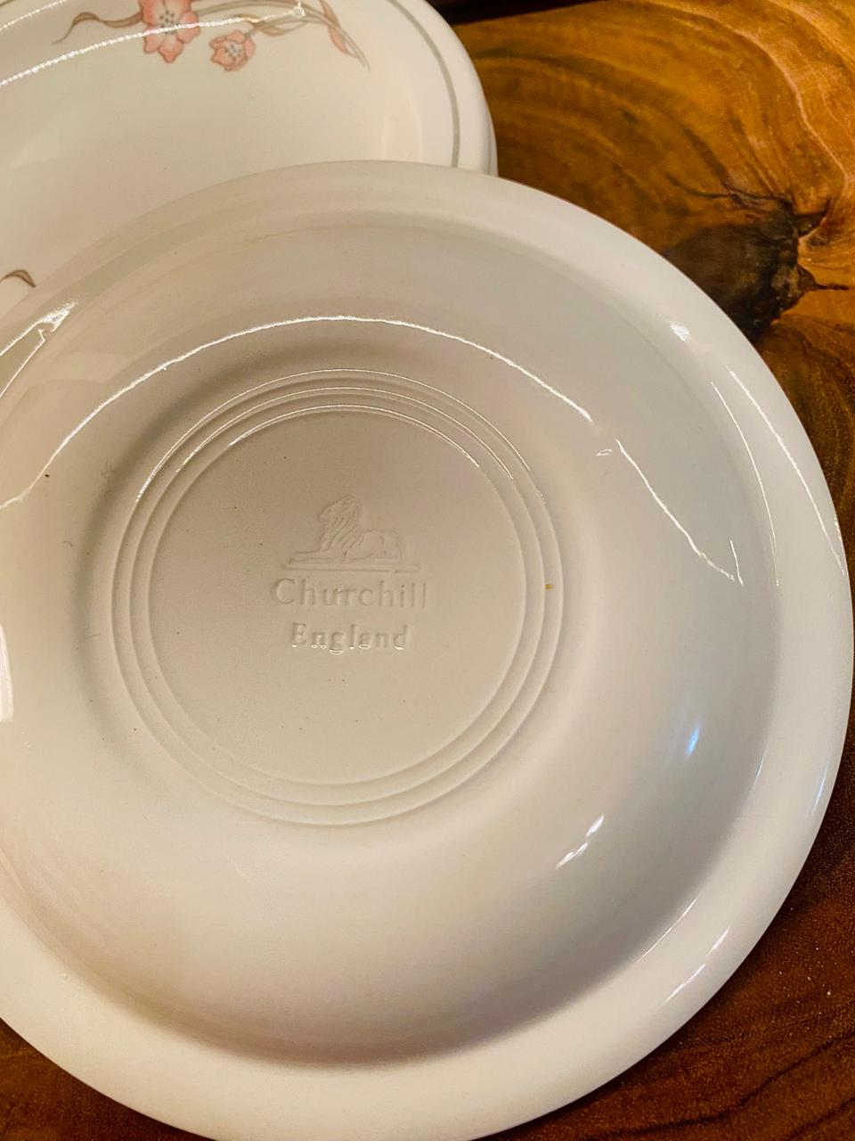 Churchill England Floral Quarter Plates Set of 6