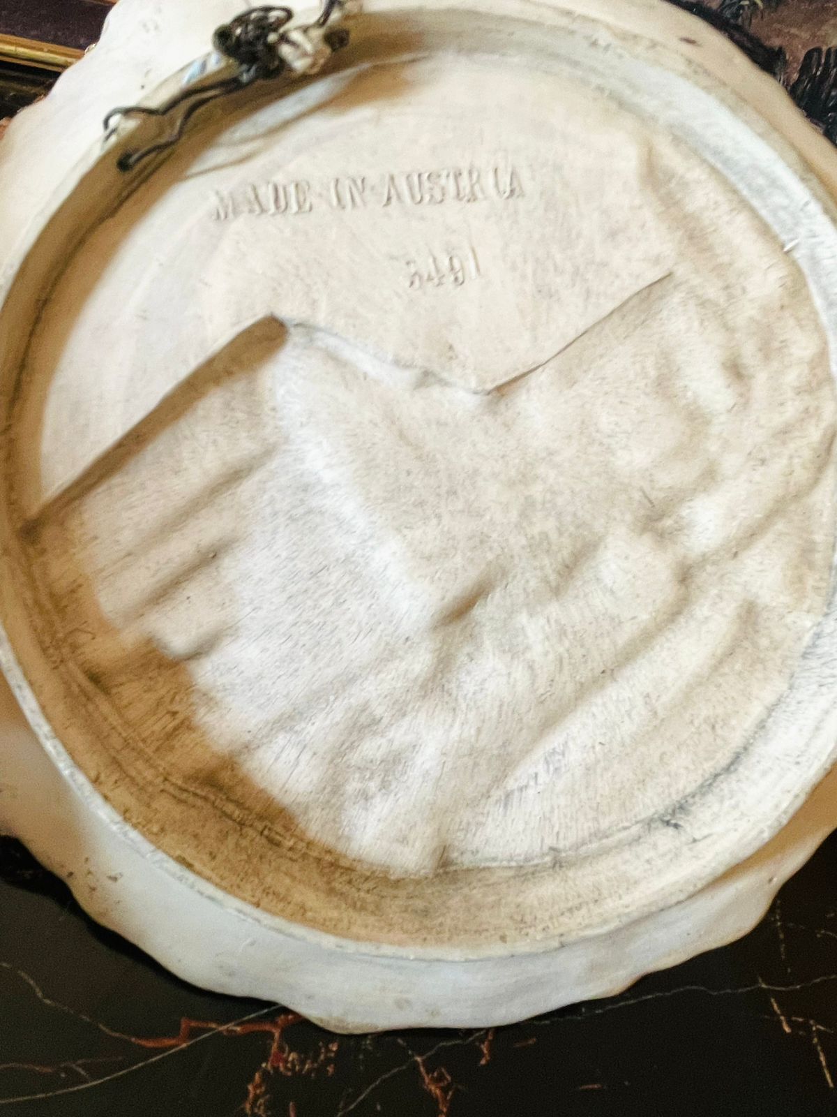 Antique Austrian Relief Plate – Crystal Palace, London Architectural Souvenir, Ceramic 7 inches