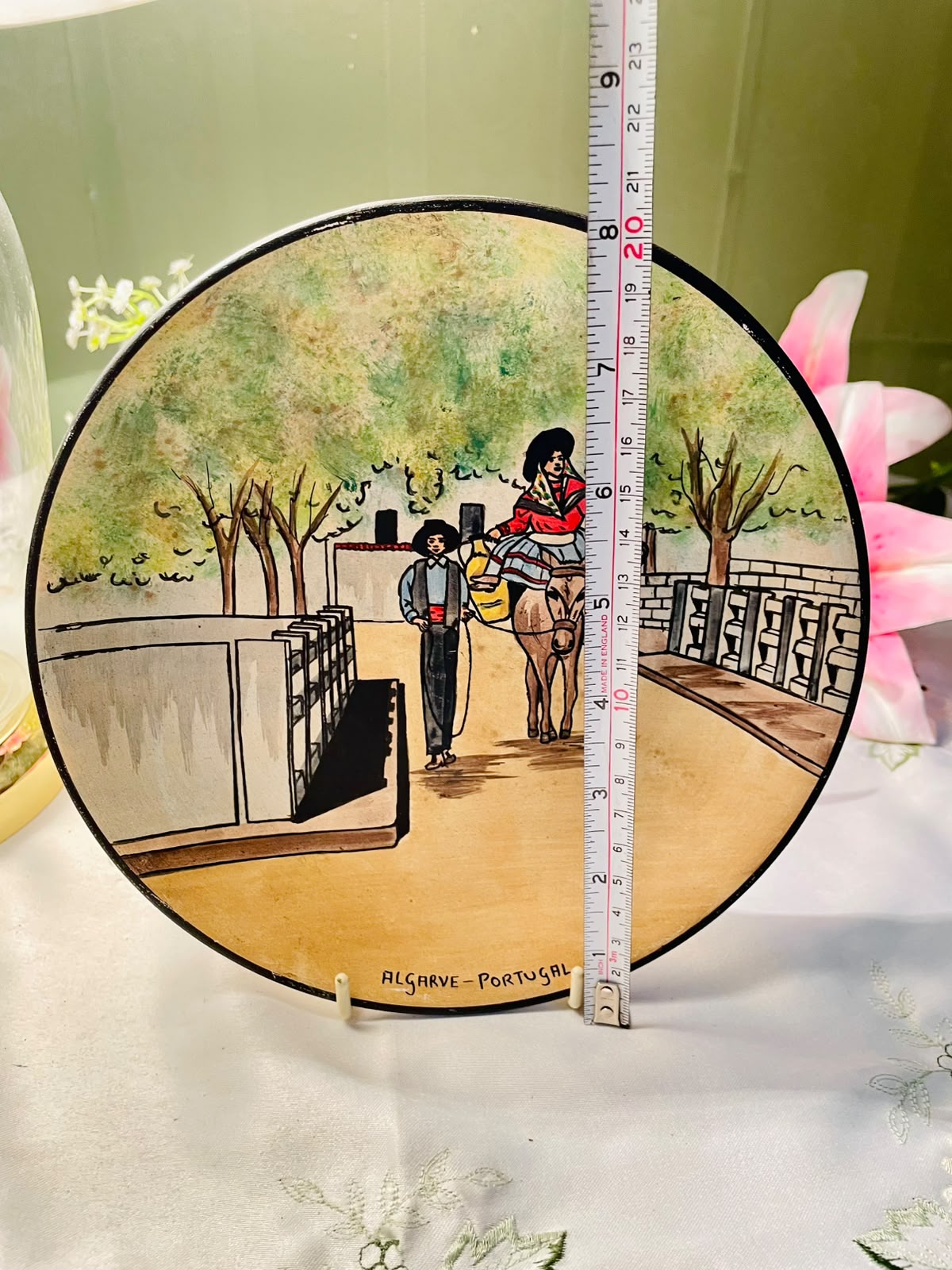 Hand Painted Algarve Portugal Decorative Wall Plate – 8 Inch