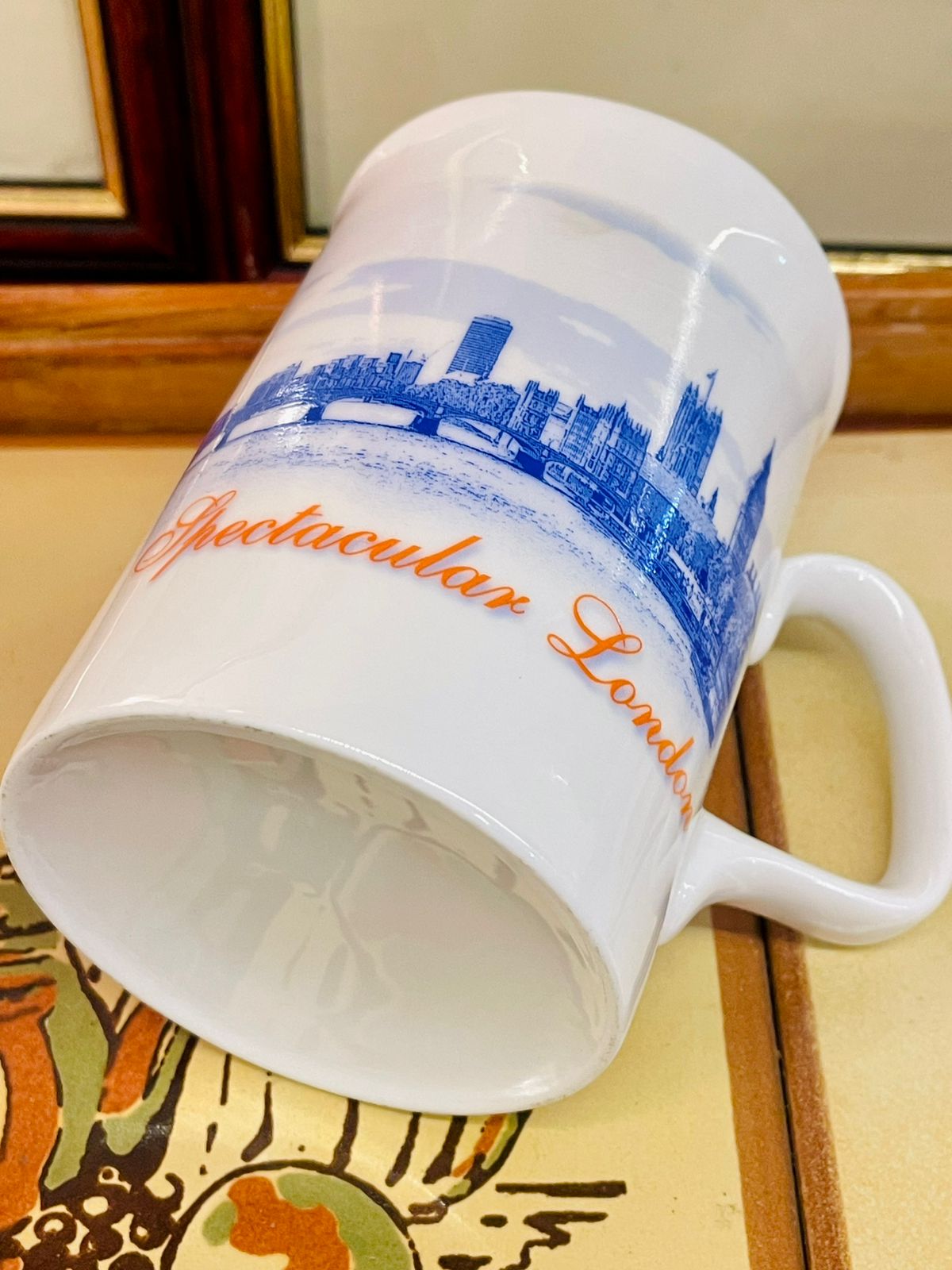 London National Holidays Souvenir Mug – Blue Skyline Design