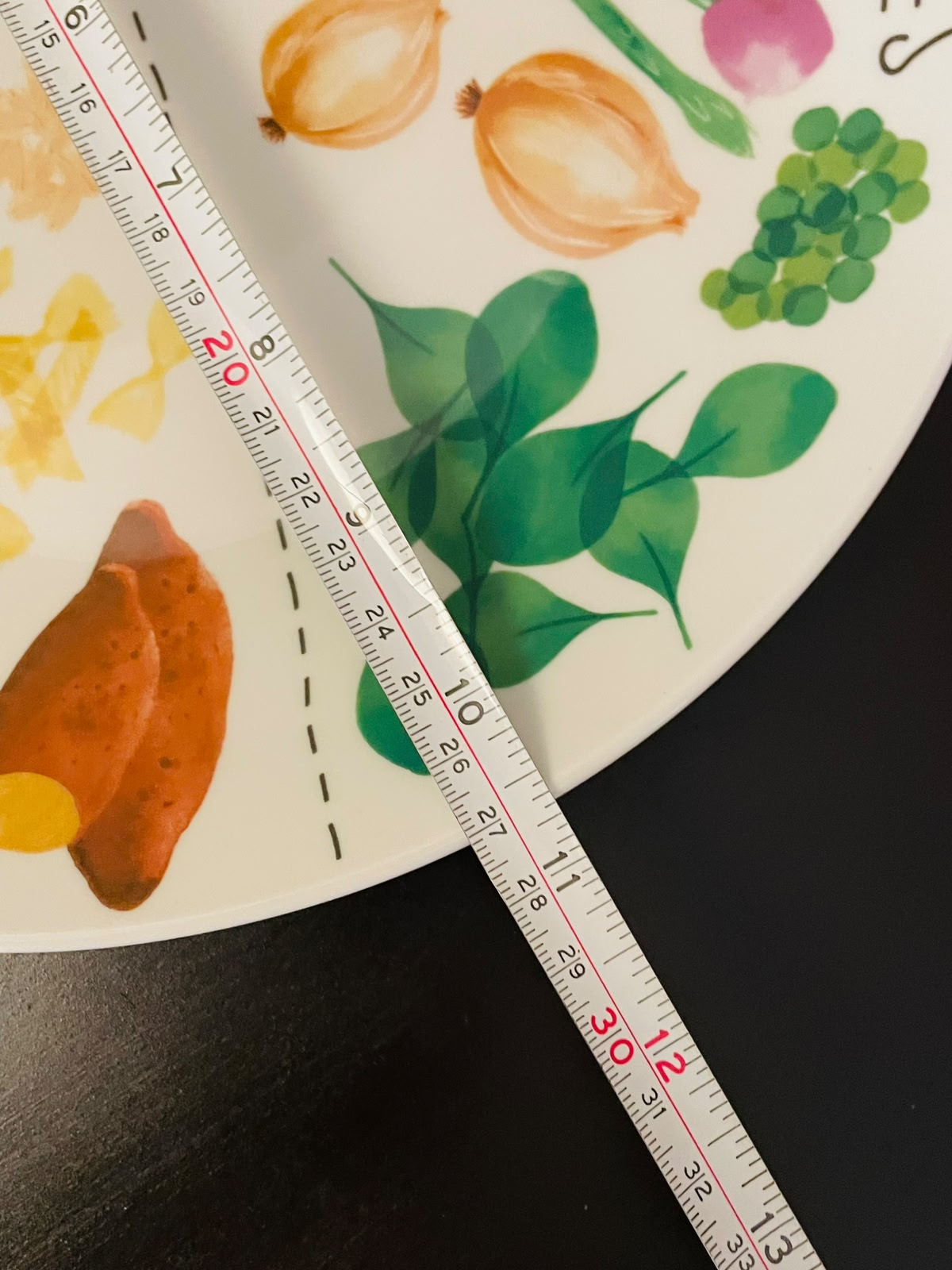 Portion Plate 11 Inch Protein Vegetables Carbs Design