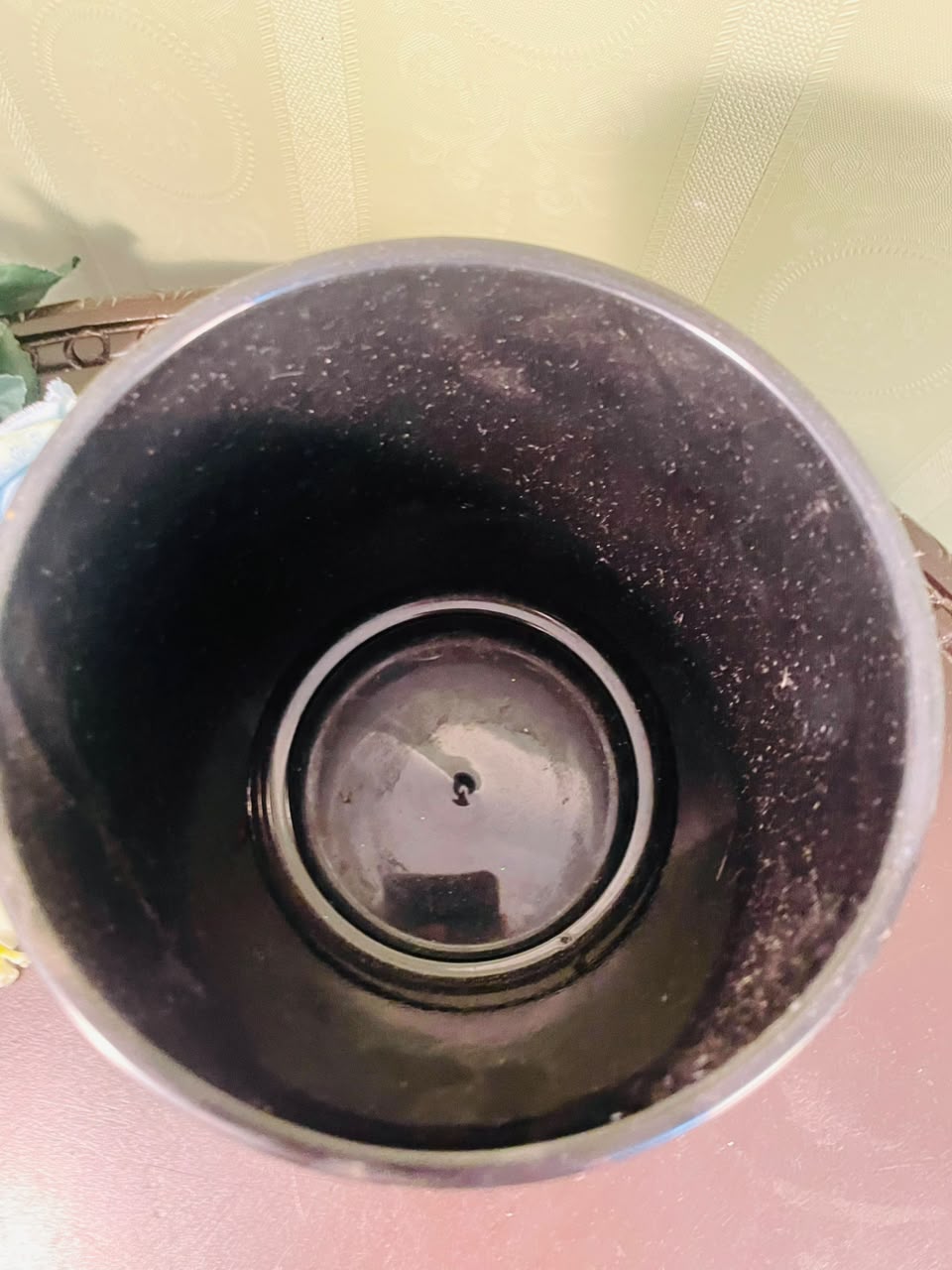 Black Ceramic Planter Pot – 6 Inch Decorative Plant Holder