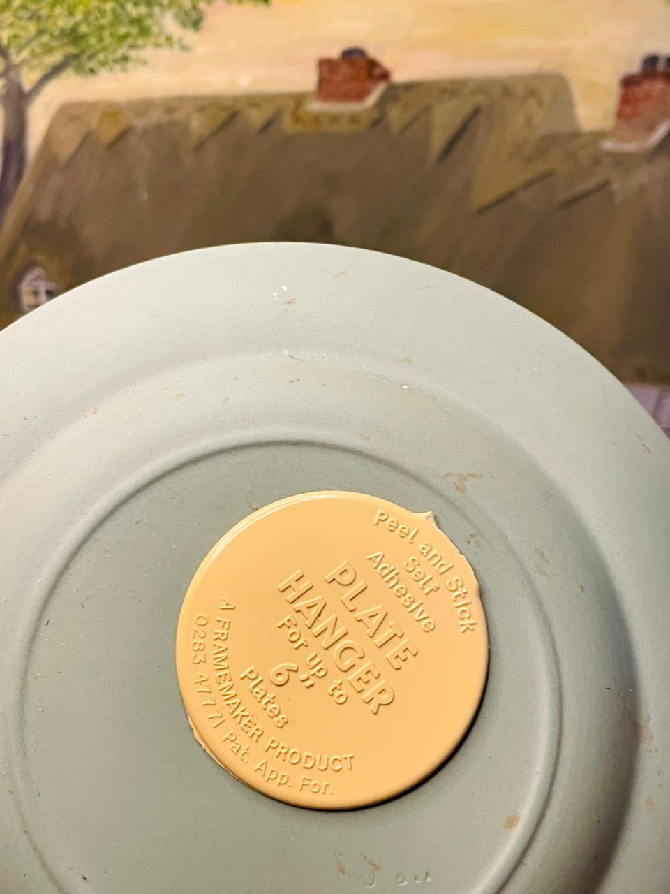 Rare Find Wedgwood Jasperware Green Decor Plate | England