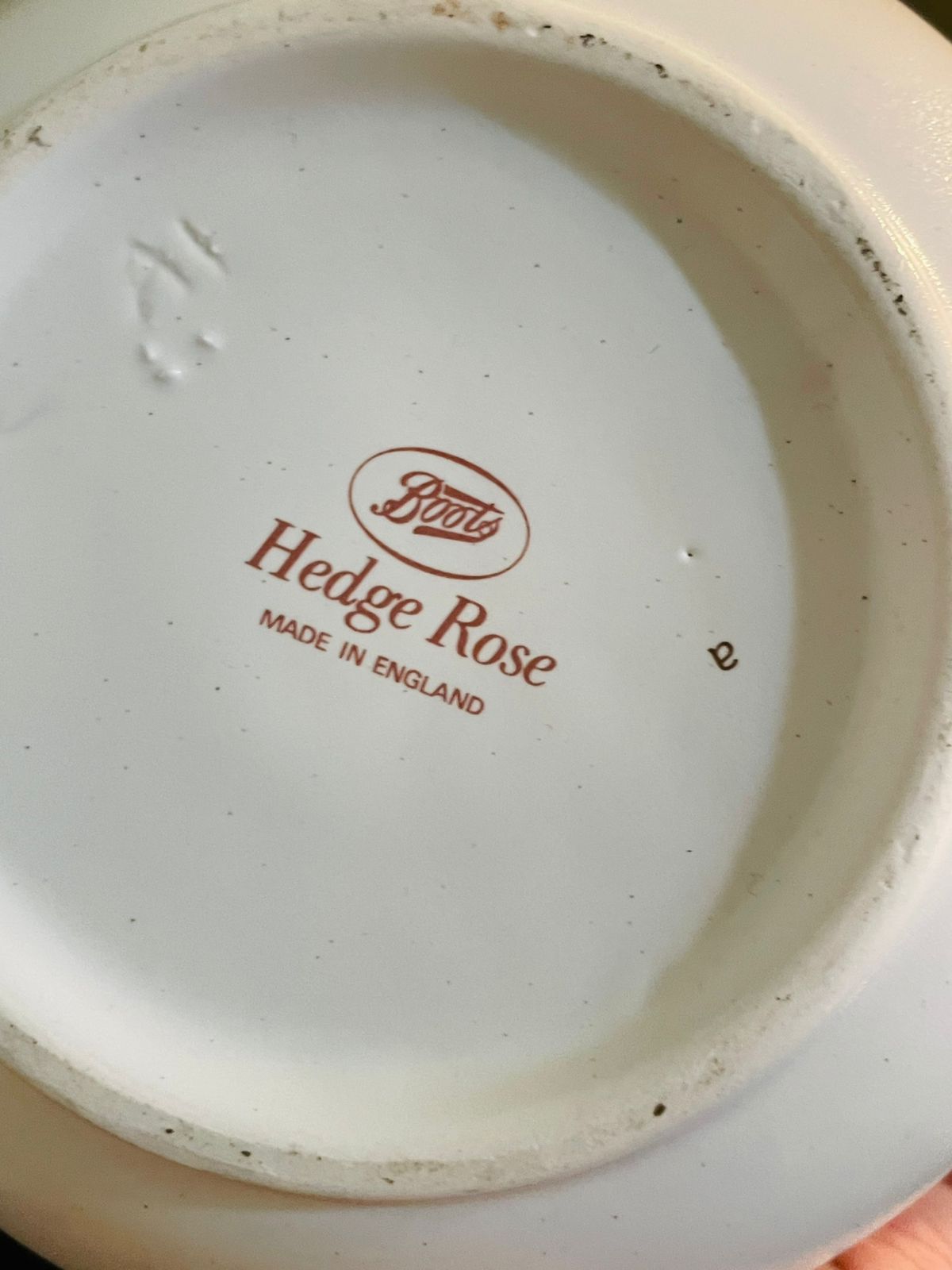 Vintage Hedge Rose Ceramic Pitcher, Jug – Floral