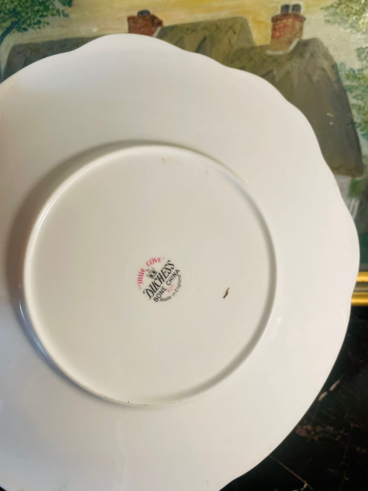 Vintage Duchess “June Cove” Bone China Cake Plate – English Pink Rose Design