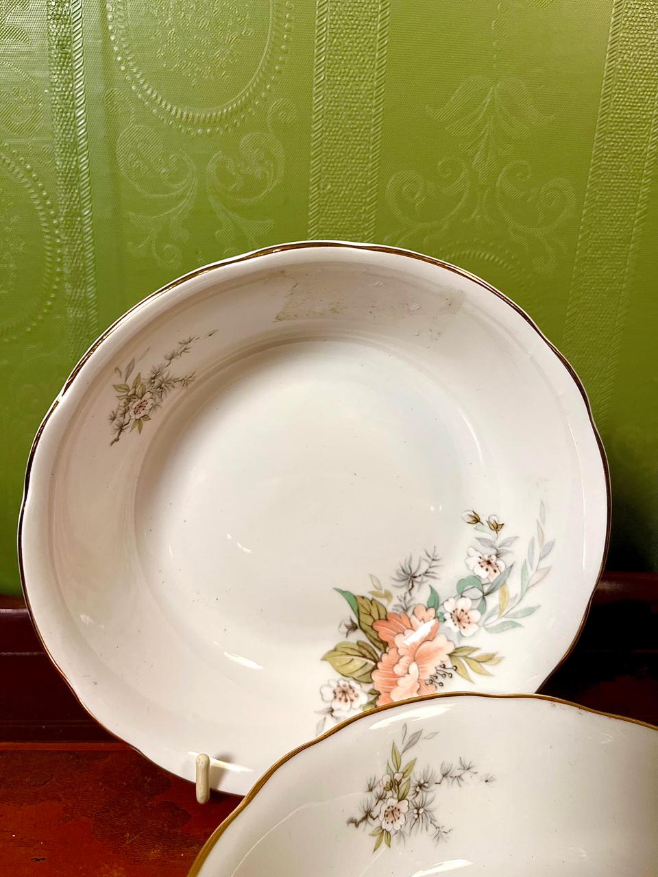 Royal Stuart Fine Bone China 6 Inch Dessert Bowls | Set of 3 | Made in England