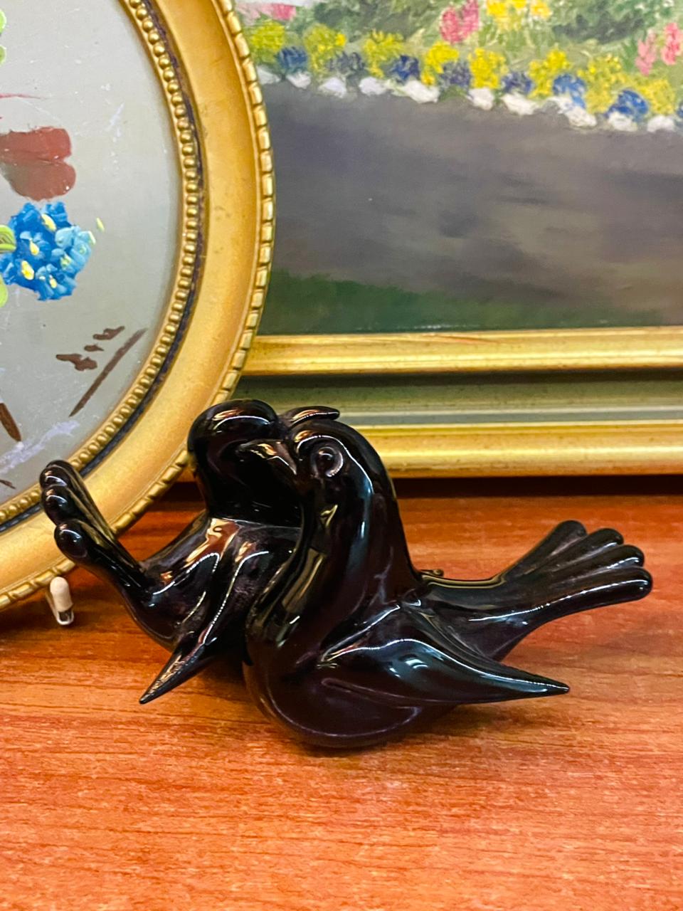 Ceramic Pair of Birds from England | Fairy Garden & Home Decor