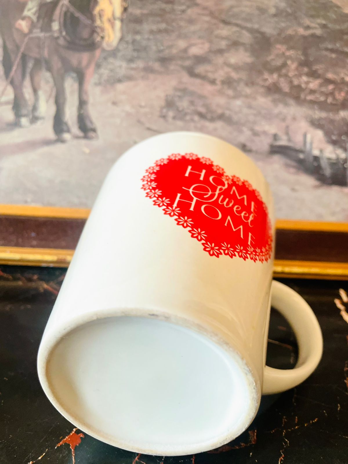 (“Home Sweet Home” Ceramic Porcelain Mug – Cozy Cottage Collection)