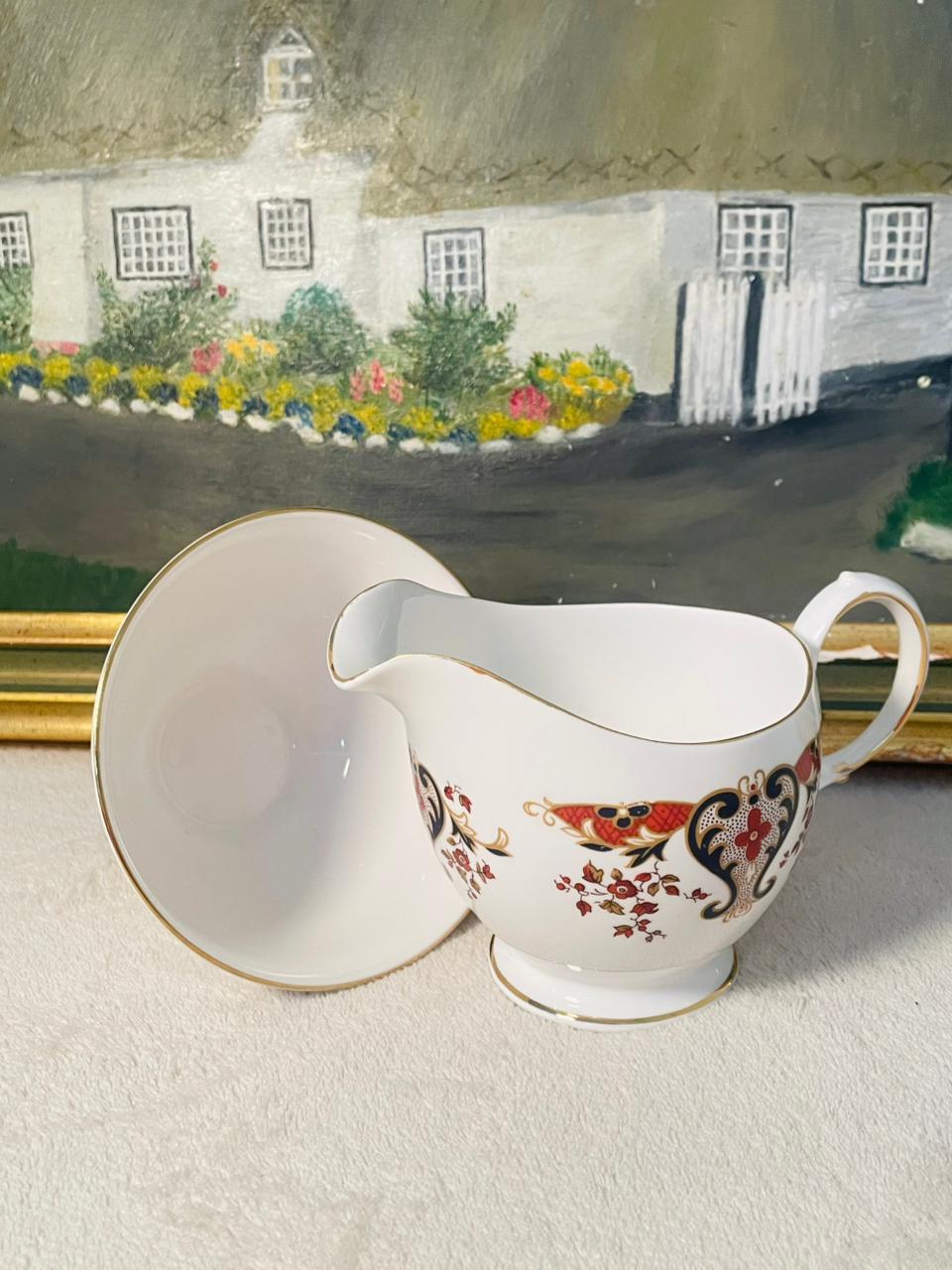 Cololough Bone China Creamer & Sugar Bowl Set – Elegant Tableware | Vintage England