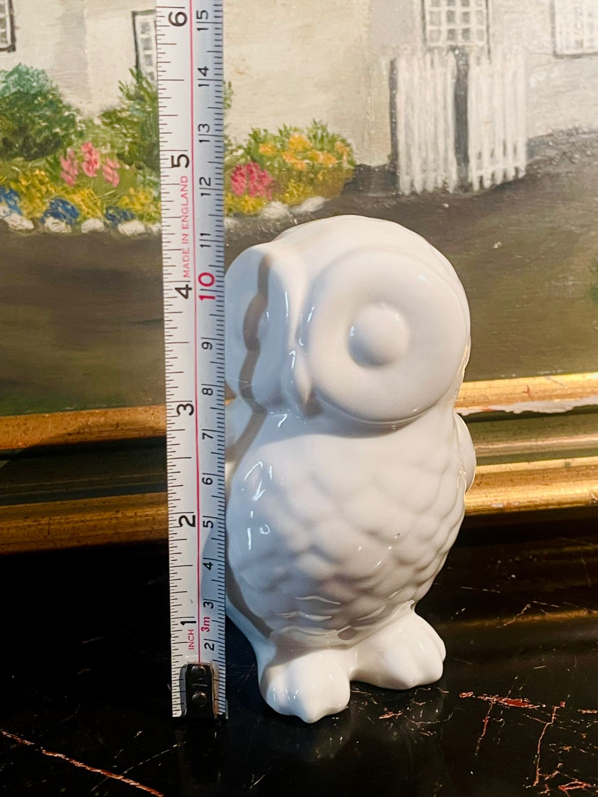 Ceramic White Owl Trio — Minimalist Decorative Figurines