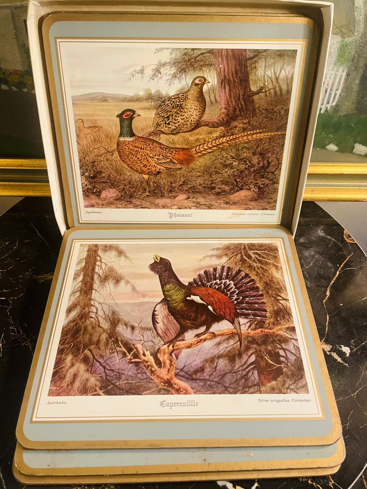 Set of 6 ,Vintage Pimpernel Game Birds Traditional Placemats-