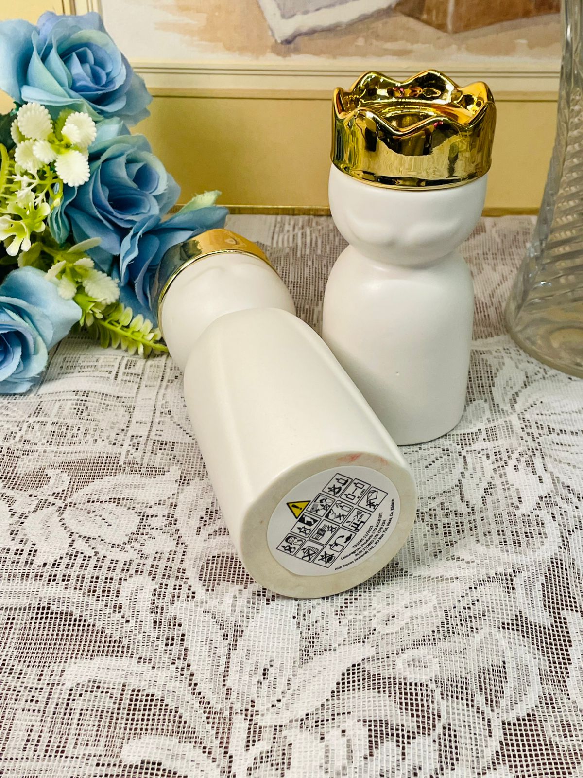 Kirkton House Kings Crown Candle Holders Set of 2