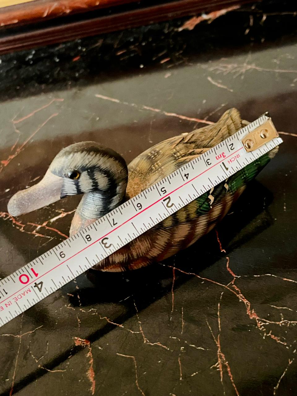 Set of 3 Vintage Hand-Carved ceramic Ducks – Painted Collectible Figurines