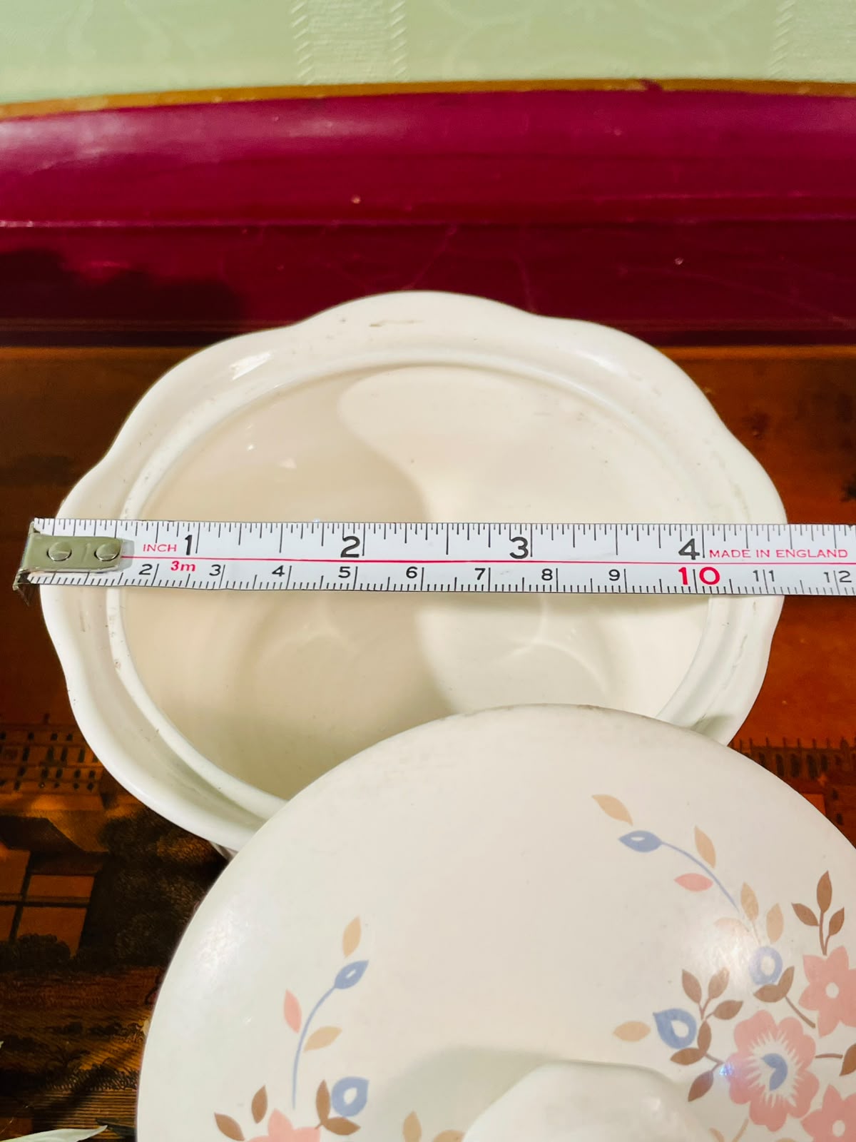Floral Oven-Safe Casserole Dish with Lid