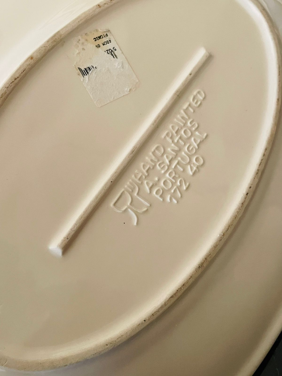 Vintage Hand-Painted Extra Large Serving Platter – Large Ceramic Dish, Oven Safe Made in England