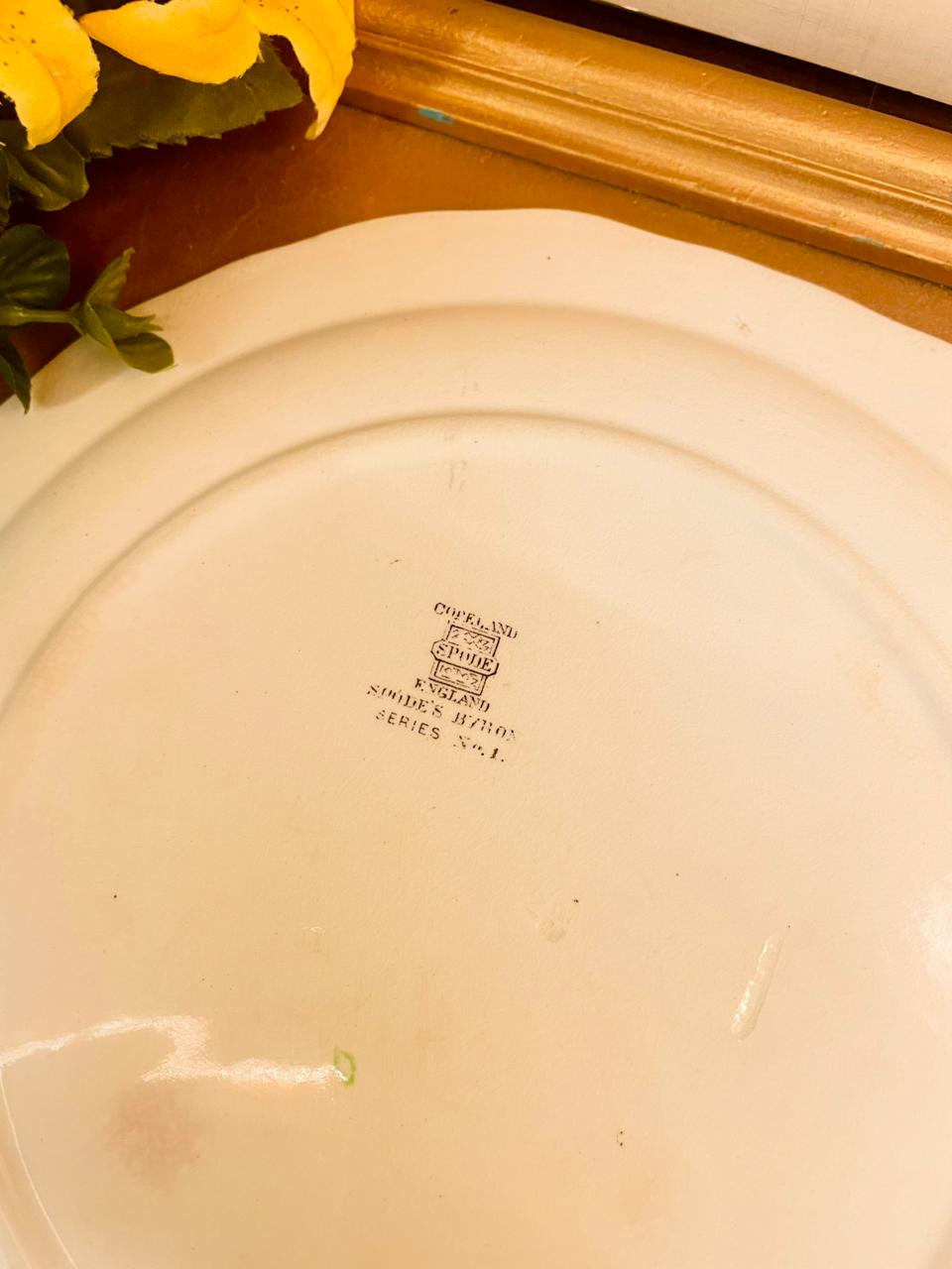 Vintage Copeland Spode Italian Plate 10in England Blue Series No.1