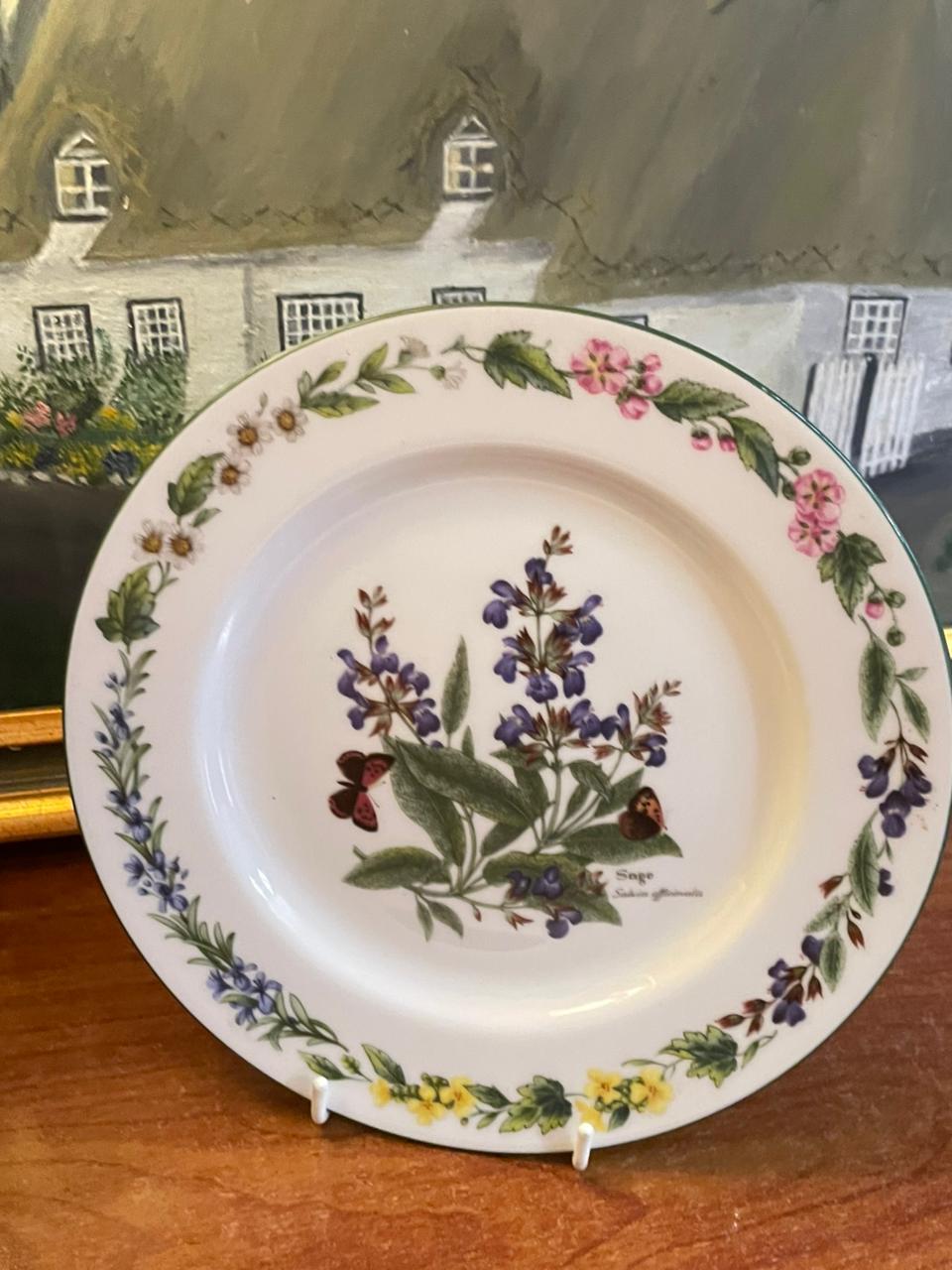 Royal Worcester "Worcester Herbs" Plate | 8" | Made in England