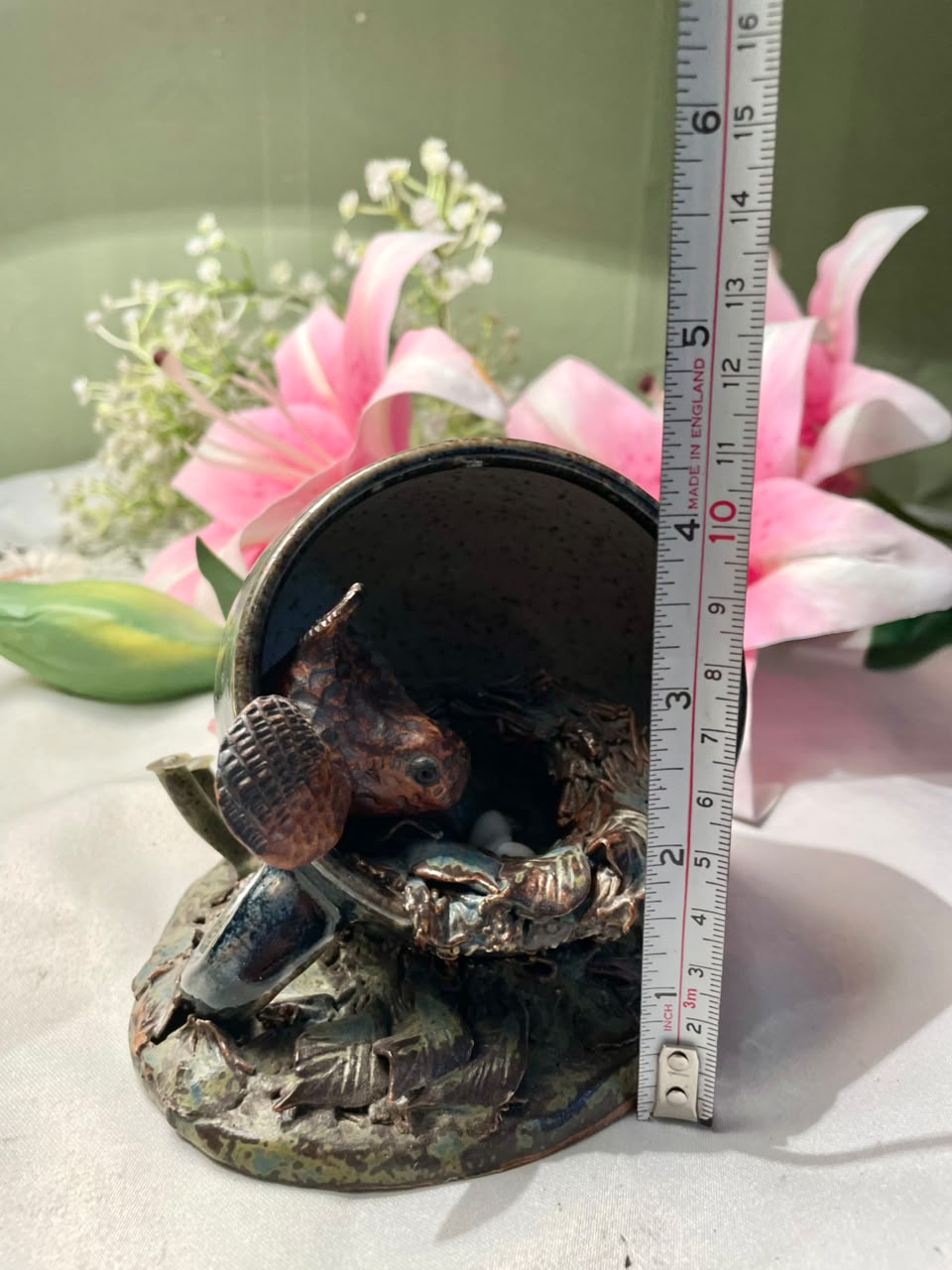 Bird Nest Sculptural Home Decor – Approx. 11 cm
